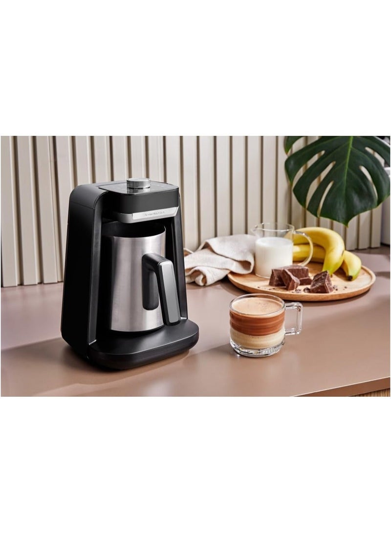 ارزوم اوكا آلة قهوة تركية أوكا ريتش سبين برو أوتوماتيكية | تكنولوجيا التحضير بالدوران الحاصلة على براءة اختراع | الجرعات التلقائية، مقاومة الانسكاب، سعة 5 أكواب | ماكينة قهوة كهربائية يونانية وبوسنية | ضمان سنة واحدة - Image 2